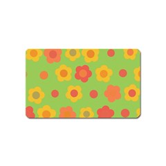 Floral Pattern Magnet (name Card)