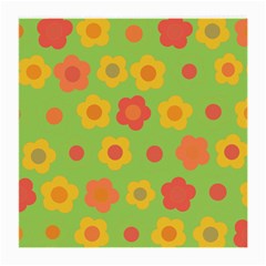 Floral Pattern Medium Glasses Cloth (2-side) by Valentinaart