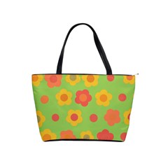 Floral Pattern Shoulder Handbags by Valentinaart