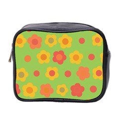 Floral Pattern Mini Toiletries Bag 2-side by Valentinaart