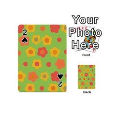 Floral Pattern Playing Cards 54 (mini)  by Valentinaart