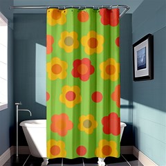 Floral Pattern Shower Curtain 36  X 72  (stall) 