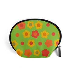 Floral Pattern Accessory Pouches (small)  by Valentinaart