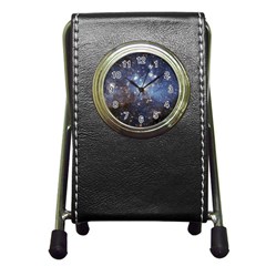 Large Magellanic Cloud Pen Holder Desk Clocks by SpaceShop