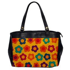 Floral Pattern Office Handbags by Valentinaart