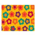 Floral pattern Double Sided Flano Blanket (Large)  80 x60  Blanket Front