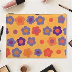 Floral Pattern Cosmetic Bag (xl) by Valentinaart