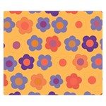 Floral pattern Double Sided Flano Blanket (Small)  50 x40  Blanket Front