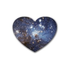 Large Magellanic Cloud Heart Coaster (4 Pack)  by SpaceShop