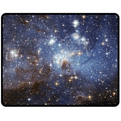 Large Magellanic Cloud Fleece Blanket (medium)  by SpaceShop