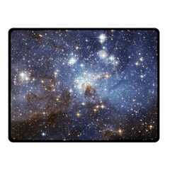 Large Magellanic Cloud Double Sided Fleece Blanket (small)  by SpaceShop