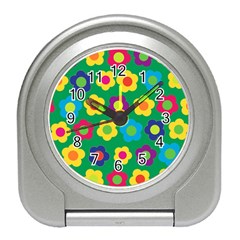 Floral Pattern Travel Alarm Clocks by Valentinaart