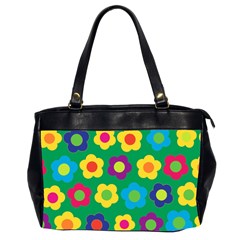 Floral Pattern Office Handbags (2 Sides)  by Valentinaart