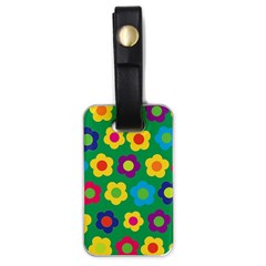 Floral Pattern Luggage Tags (one Side)  by Valentinaart