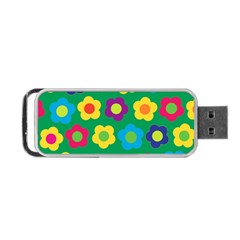 Floral Pattern Portable Usb Flash (one Side)