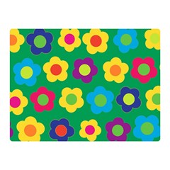 Floral Pattern Double Sided Flano Blanket (mini) 