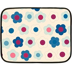 Floral Pattern Double Sided Fleece Blanket (mini) 