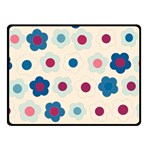 Floral pattern Double Sided Fleece Blanket (Small)  45 x34  Blanket Front