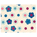 Floral pattern Double Sided Flano Blanket (Medium)  60 x50  Blanket Front