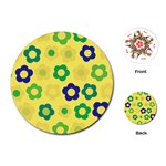 Floral pattern Playing Cards (Round)  Front