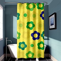 Floral Pattern Shower Curtain 36  X 72  (stall) 