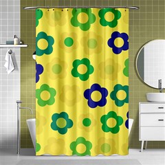 Floral Pattern Shower Curtain 48  X 72  (small) 