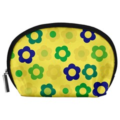 Floral Pattern Accessory Pouches (large)  by Valentinaart