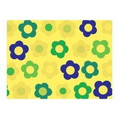 Floral Pattern Double Sided Flano Blanket (mini) 