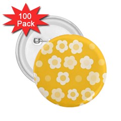 Floral Pattern 2 25  Buttons (100 Pack) 