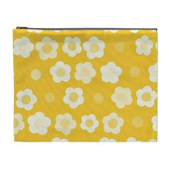 Floral Pattern Cosmetic Bag (xl) by Valentinaart