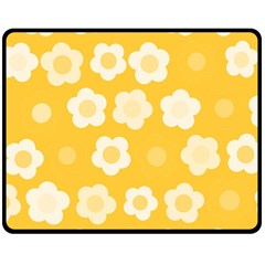 Floral Pattern Fleece Blanket (medium)  by Valentinaart