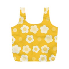 Floral Pattern Full Print Recycle Bags (m) 