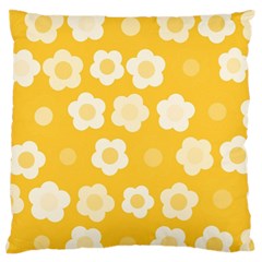 Floral Pattern Large Flano Cushion Case (two Sides)