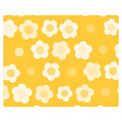 Floral Pattern Double Sided Flano Blanket (medium) 