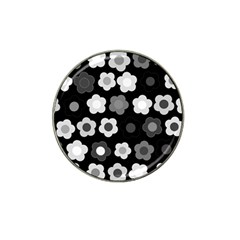 Floral Pattern Hat Clip Ball Marker (4 Pack) by Valentinaart