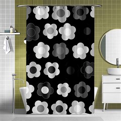 Floral Pattern Shower Curtain 48  X 72  (small) 