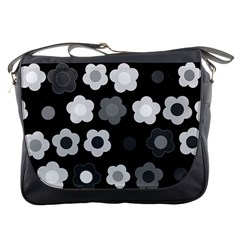 Floral Pattern Messenger Bags by Valentinaart