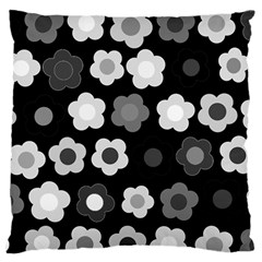 Floral Pattern Large Flano Cushion Case (two Sides)