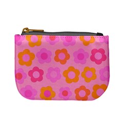 Pink Floral Pattern Mini Coin Purses by Valentinaart