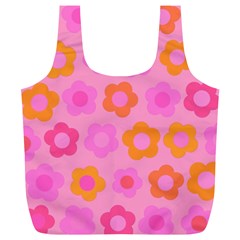 Pink Floral Pattern Full Print Recycle Bags (l)  by Valentinaart