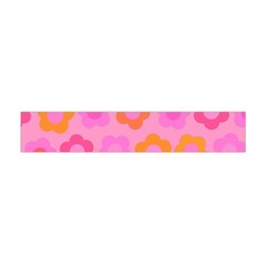 Pink Floral Pattern Flano Scarf (mini)