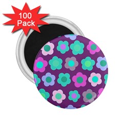 Floral Pattern 2 25  Magnets (100 Pack)  by Valentinaart