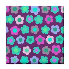 Floral Pattern Face Towel by Valentinaart