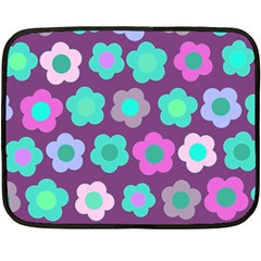 Floral Pattern Fleece Blanket (mini)