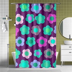 Floral Pattern Shower Curtain 48  X 72  (small)  by Valentinaart