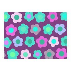 Floral Pattern Double Sided Flano Blanket (mini) 