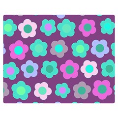 Floral Pattern Double Sided Flano Blanket (medium)  by Valentinaart