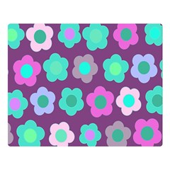 Floral Pattern Double Sided Flano Blanket (large) 