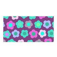 Floral Pattern Satin Wrap