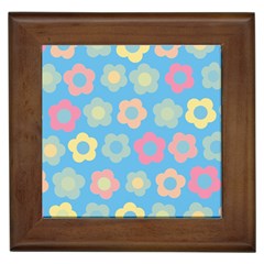 Floral Pattern Framed Tiles by Valentinaart